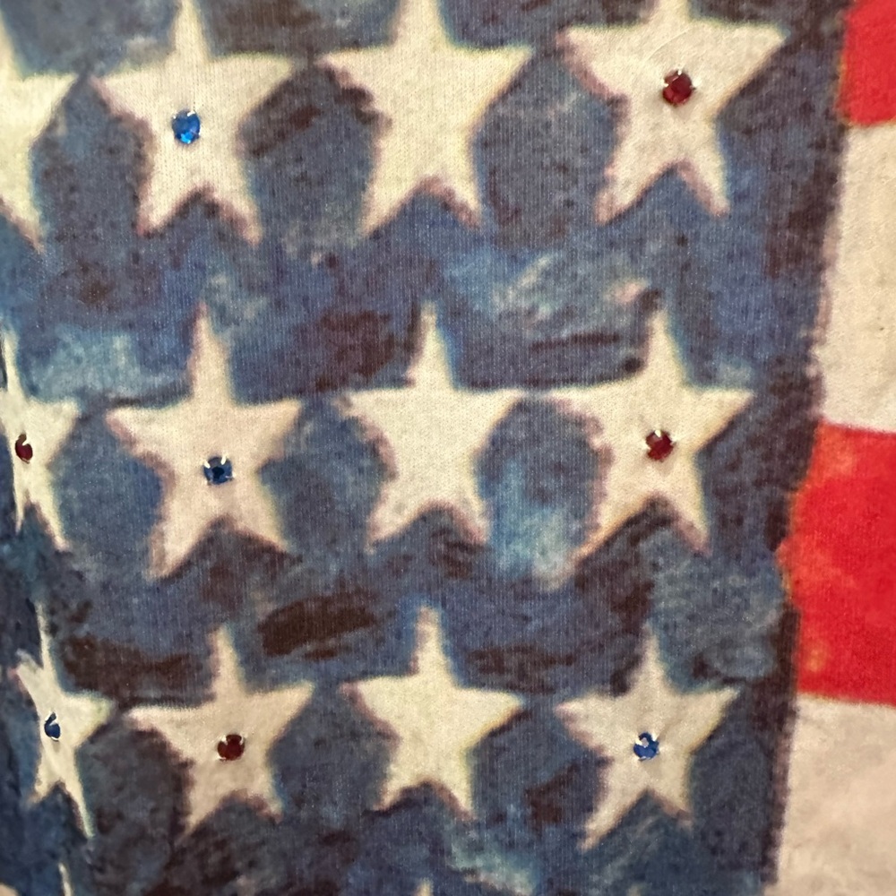 Y2K vintage Americana jeweled tank - Picture 2 of 4